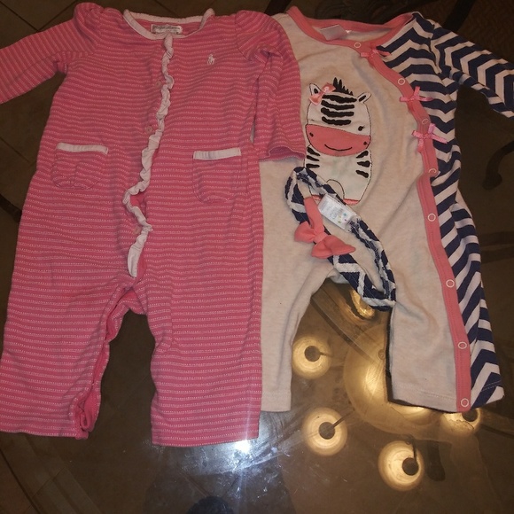 Ralph Lauren sz 6 mo + free 3/6 month little me - Picture 1 of 4